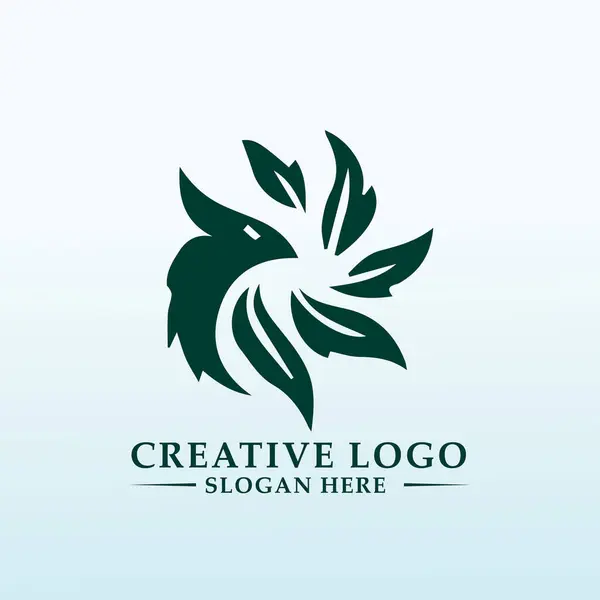 Создание Дизайна Логотипа Марки Конопли — стоковый вектор