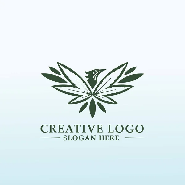 Création Logo Marque Cannabis — Image vectorielle