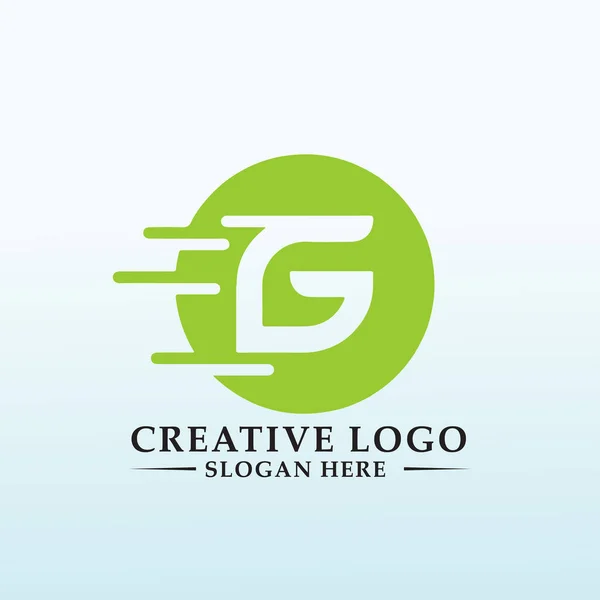 Logotipo Empresa Distribución Agrícola Logística Tecnología — Vector de stock