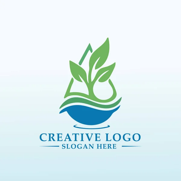 Vytvořit Logo Tohoto Budoucího Eko Místa — Stockový vektor