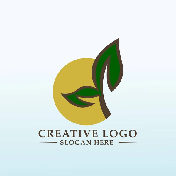 Crear Logotipo Este Futuro Eco Lugar — Archivo Imágenes Vectoriales