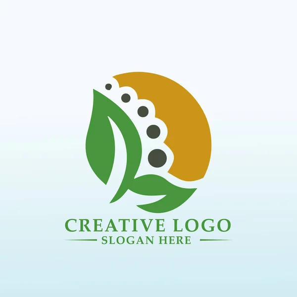 Geleceğin Eko Mekanının Logosunu Oluştur — Stok Vektör
