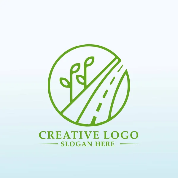 Логотип Сельскохозяйственной Логистической Технологической Компании — стоковый вектор
