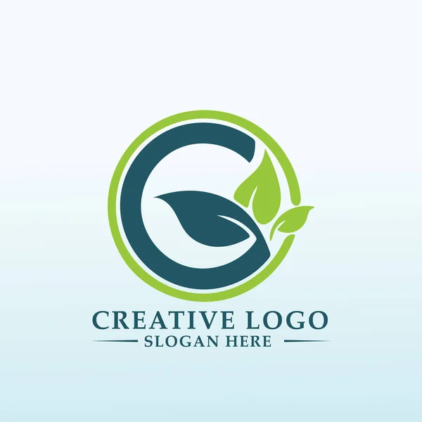 Logo Firmy Dystrybucyjnej Logistycznej Technologicznej Rolnictwa — Wektor stockowy