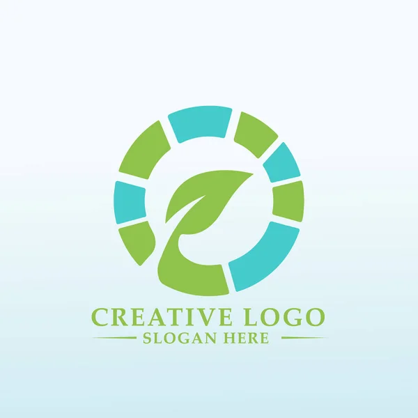 大麻保育ベクトルのロゴデザイン — ストックベクタ