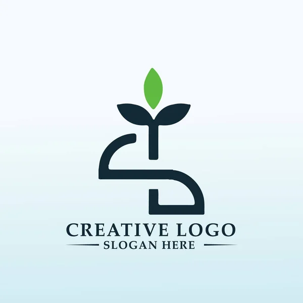 Conception Logo Vectoriel Pépinière Cannabis — Image vectorielle
