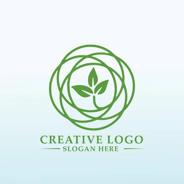 Logo Które Pomaga Roślinom Roślinom — Wektor stockowy