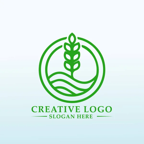 Navrhnout Moderní Logo Pro Naši Farmu — Stockový vektor