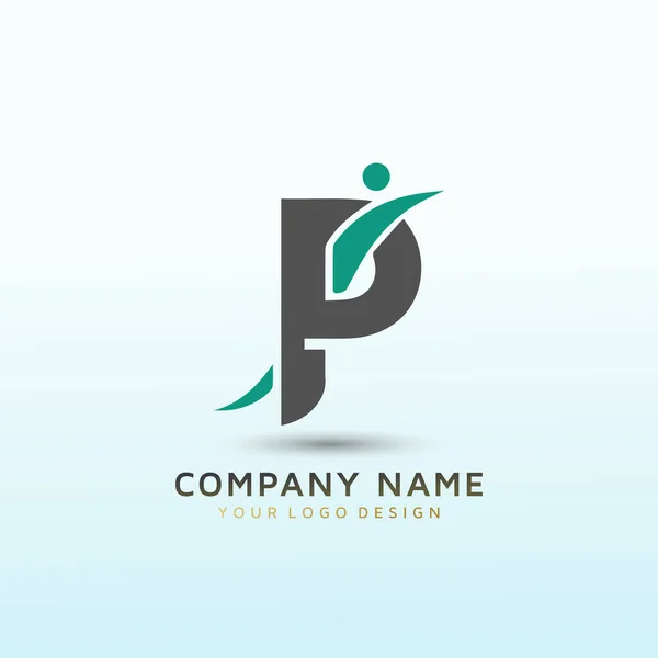 Moderní Nutrition Brand Aplikace Logo Písmeno — Stockový vektor