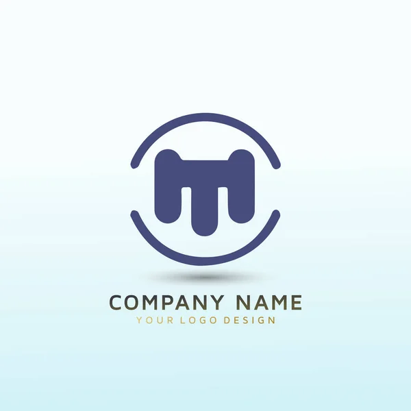 Enkel Logotyp För Konsultation Företag Logotyp Pil Med Bokstaven — Stock vektor