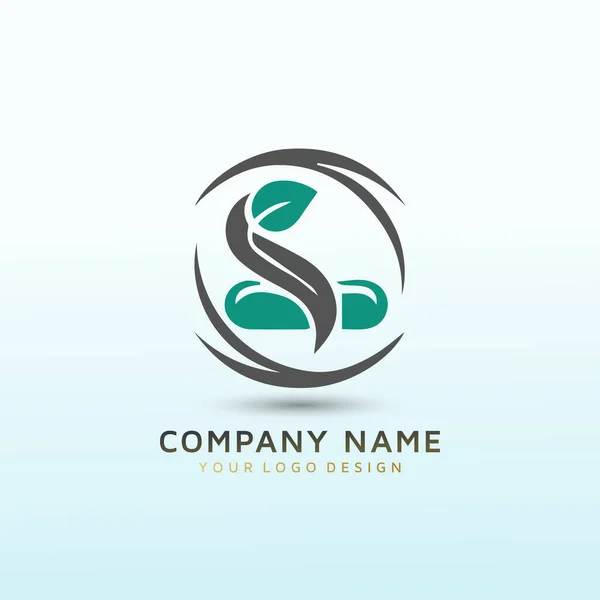 Modern Nutrition Brand Apps Logo Lettre — Image vectorielle