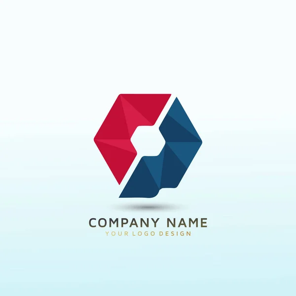 Logotyp För Programvarudesign Företagets Brev — Stock vektor