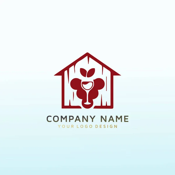 Develop Logo House Bottle — Stock Vector