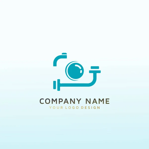 Design Logo Hybrid Personal Training Photography Business — Stock Vector