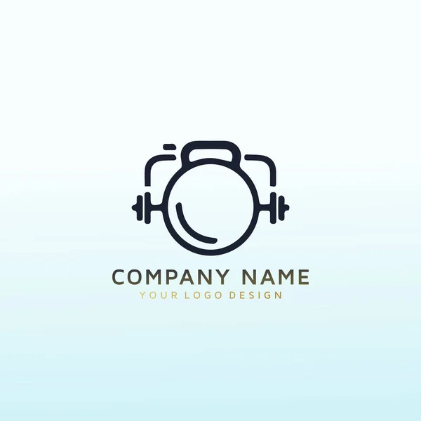 Concevoir Logo Pour Une Entreprise Hybride Formation Personnelle Photographie — Image vectorielle