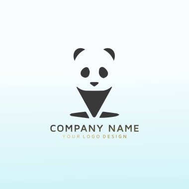 PANDA CAR RENTAL vektör logosu tasarımı