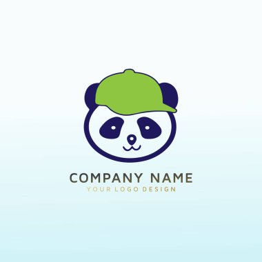 PANDA CAR RENTAL vektör logosu tasarımı