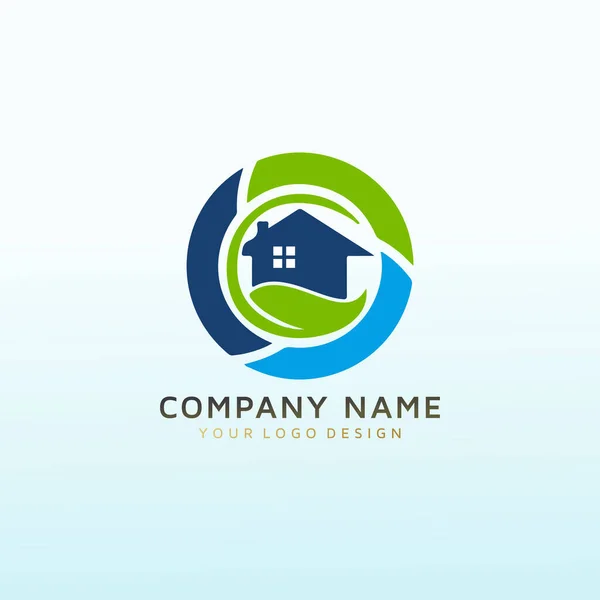 New Logo Real Estate Business Renewal — Stock Vector