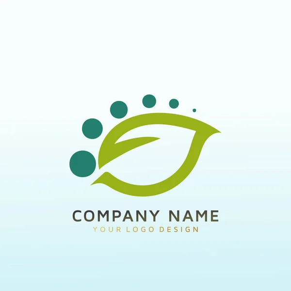Mode Vie Santé Vecteur Logo Design — Image vectorielle