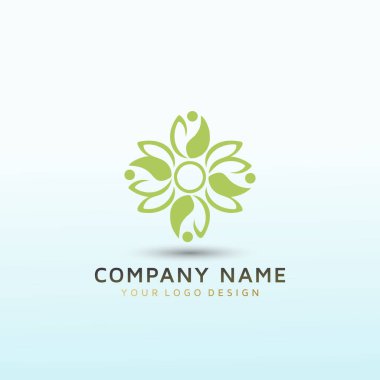 Wellness Klinik vektör logosu tasarımı