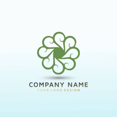 Wellness Klinik vektör logosu tasarımı