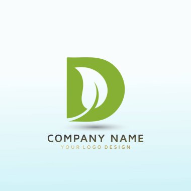 tıbbi harf D vektör logo tasarımı