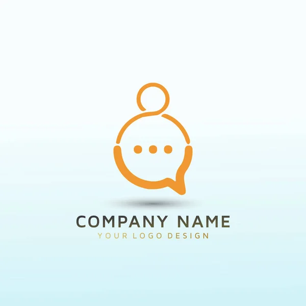 Design Logotipo Voz Para Uma Tecnologia Moderna Start — Vetor de Stock