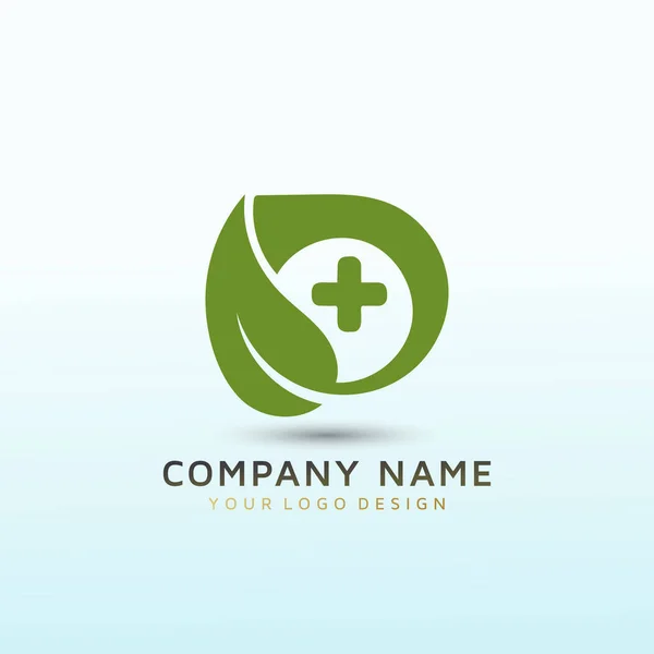 Lettre Médicale Conception Logo Vectoriel — Image vectorielle