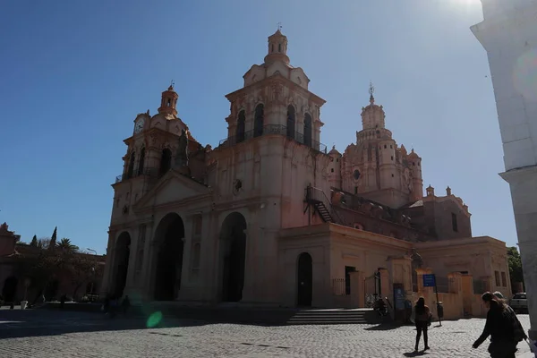 Córdoba Argentina Outubro 2022 Fachada Catedral Nuestra Senora Del Milagro — Fotografia de Stock