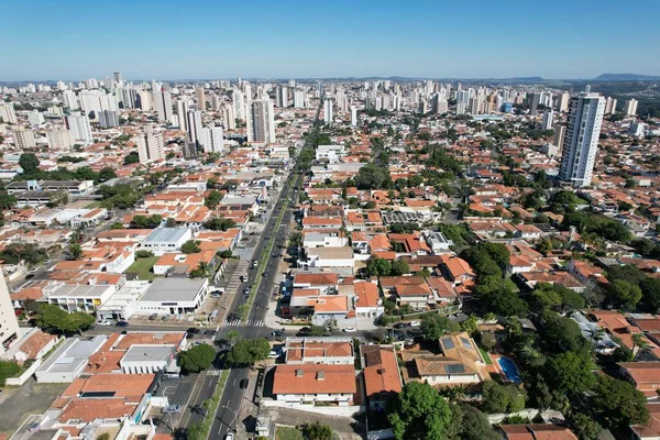 ブラジルのピラシカバ市 パノラマ航空ビューは2023年6月 カルロス ボテルホ通り 高品質の写真 — ストック写真