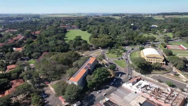 Piracicaba Sao Paulo Brezilya Haziran 2023 Tarım Fakültesi Esalq Nun — Stok video