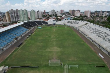 Piracicaba, Brezilya. 18 Aralık 2023: Brezilya futbol takımı XV de Novembro 'nun futbol stadyumu, Barao de Serra Negra futbol stadyumu olarak bilinir.. 