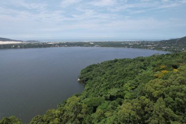 Conceicao Lagoon, Florianopolis, Şubat 2024. Yüksek kalite fotoğraf