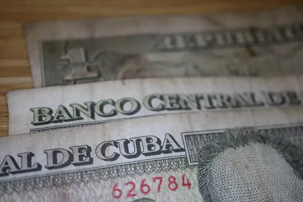 stock image Cuban pesos bills macro. High quality photo