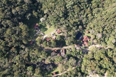 Serra da Mantiqueira 'nın panoramik manzarası, Sao Paulo, Brezilya. Yüksek kalite fotoğraf