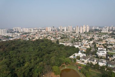 Taubate, Sao Paulo 'nun havadan görüntüsü, Eylül 2024.