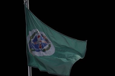 Piracicaba flag blowing. High quality photo clipart