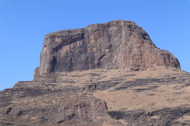 Sentinel Peak, 3165 m, as a part of the Amphitheatre in Royal Natal National Park, Drakensberg, South Africa. High quality photo clipart