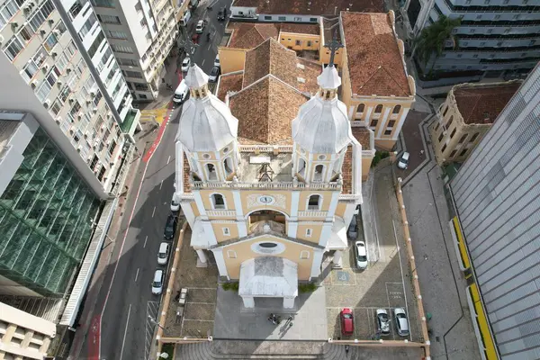 Florianopolis Metropolitan Katedrali - Florianopolis, Santa Catarina, Brezilya. Yüksek kalite fotoğraf
