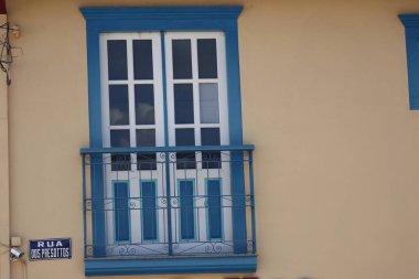 Sao Luiz do Paraitinga, SP, Brezilya - Şubat 10, 2025 - Koloni inşaatı