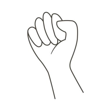 Doğrusal el figürlerini yukarı doğru çiz