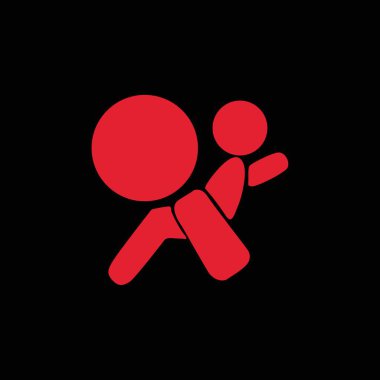 Şoför Hava Torbası 'nda bir sorun var, gösterge paneli ışığının basit bir işareti.