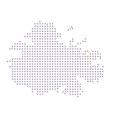 Antigua haritalı noktalı desen dizaynı mor daire