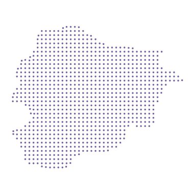 Andora haritalı noktalı desen dizaynı mor daire