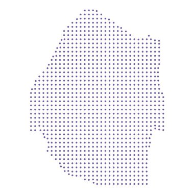 Eswatini haritalı noktalı desen dizaynı mor daire