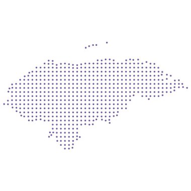 Honduras haritalı noktalı desen dizaynı mor daire