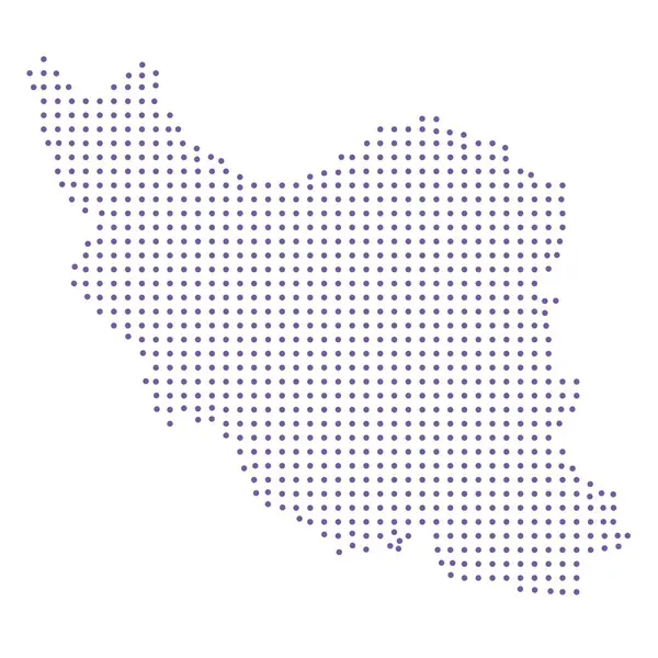 İran haritalı nokta desenli mor daire dizaynı