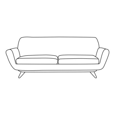 Orta çağ modern kanepesi, Minimalist Çizgi Sanat Ana Hattı