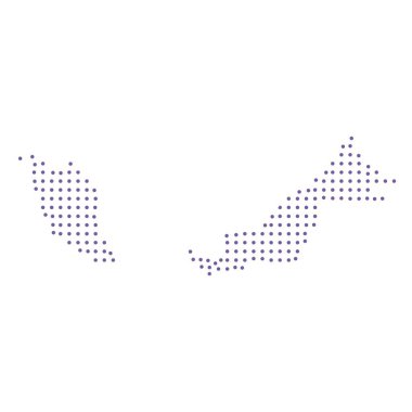 Malezya haritalı noktalı desen dizaynı mor daire