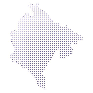 Karadağ haritalı mor desen dizayn çemberi